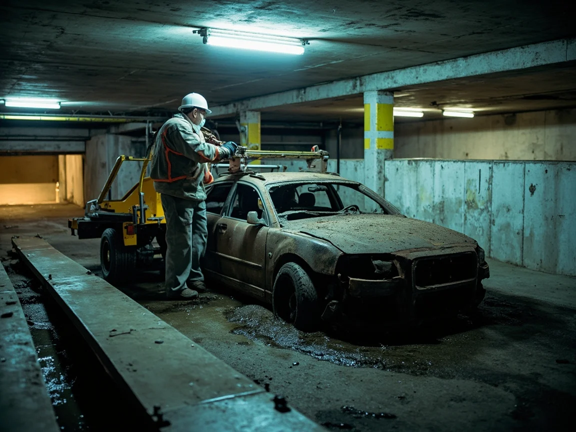 Enl&egrave;vement &eacute;pave sous-sol / parking &middot; image &agrave; la une