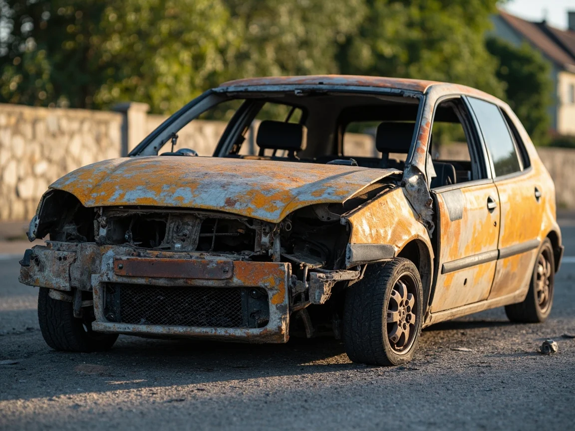 Epave voiture &middot; image &agrave; la une