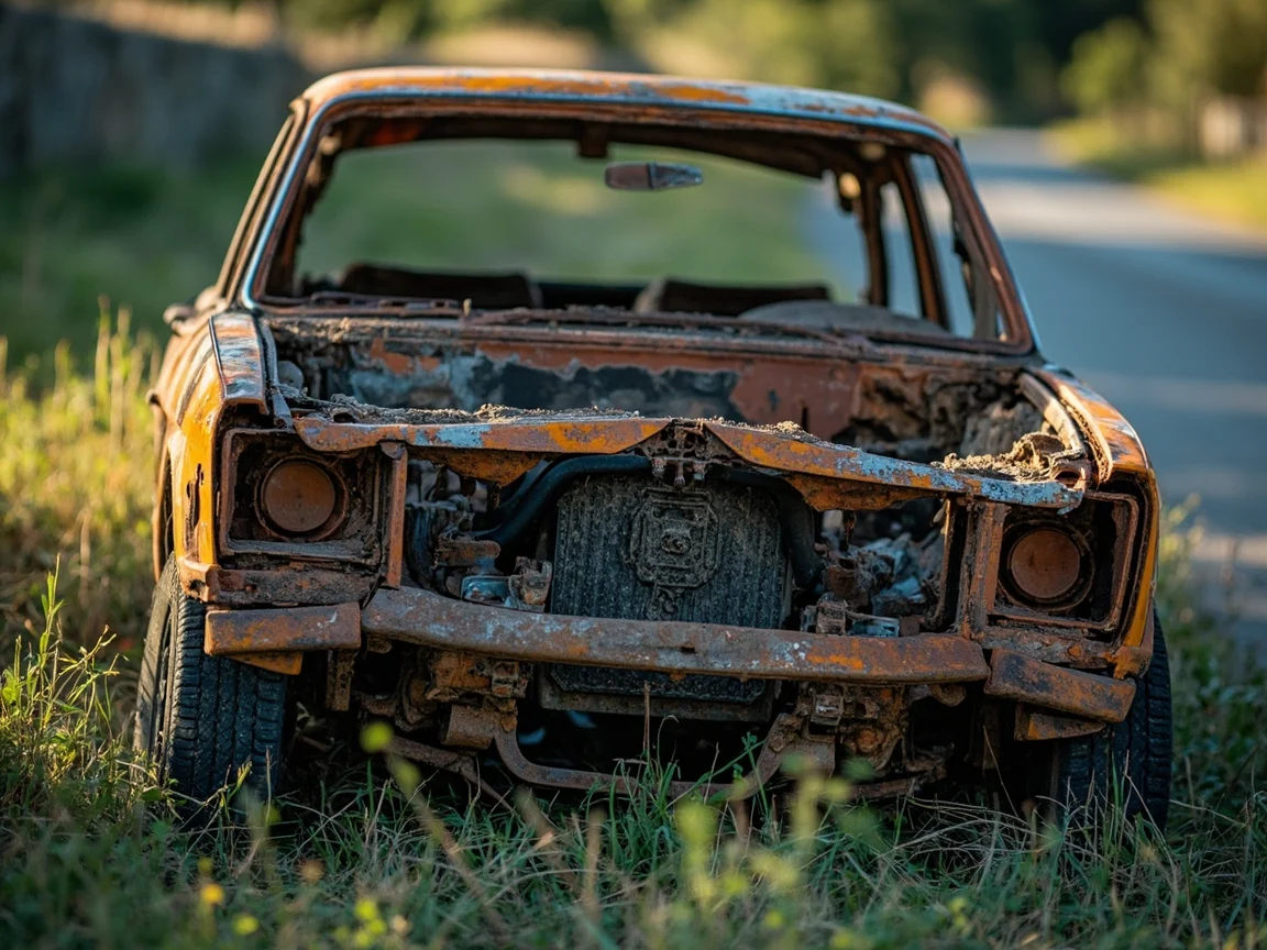 Epave voiture &middot; image &agrave; la une