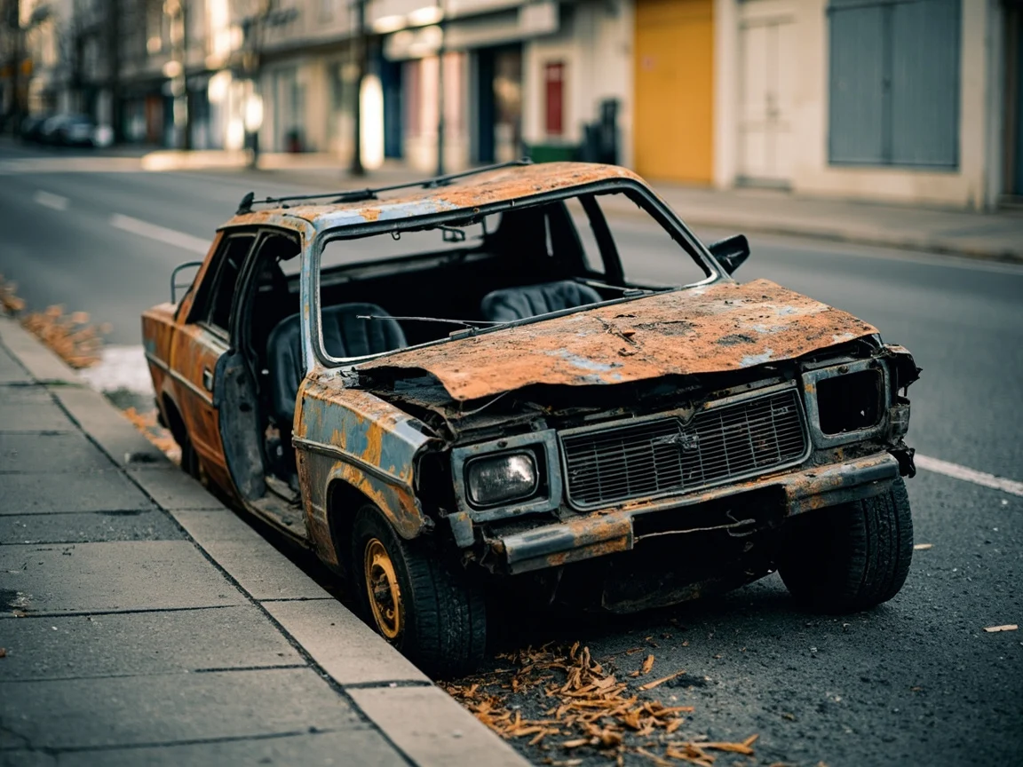Epave voiture &middot; image &agrave; la une