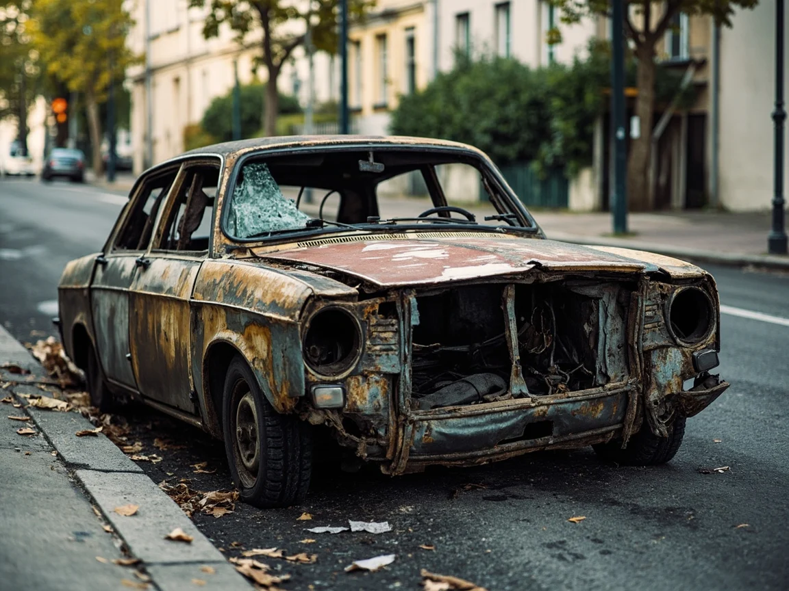 Epave voiture &middot; image &agrave; la une