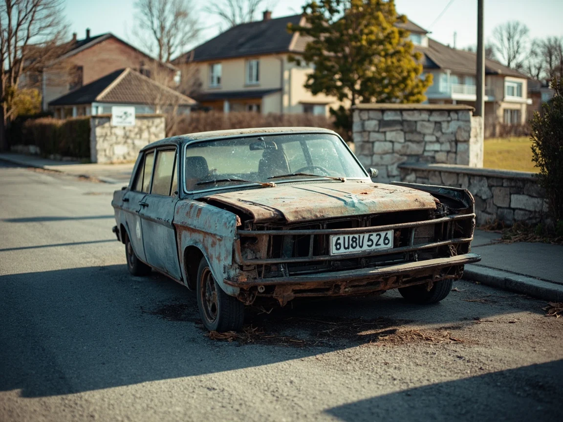 Epave voiture &middot; image &agrave; la une
