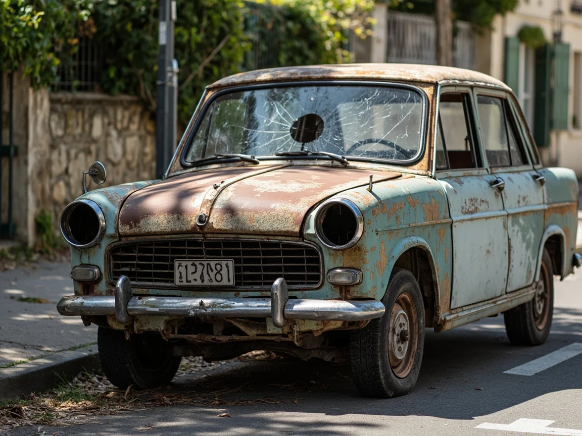 Epave voiture &middot; image &agrave; la une
