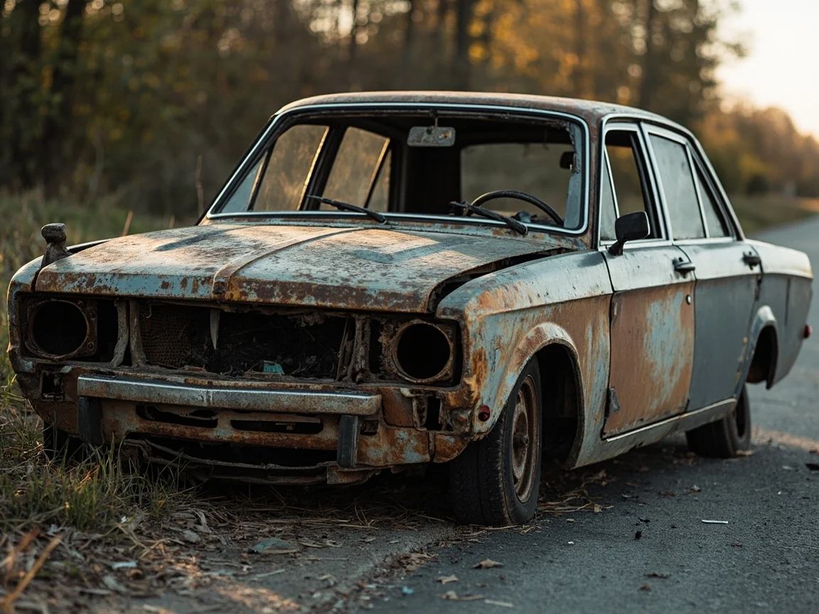 Epave voiture &middot; image &agrave; la une
