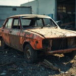 , , , ,  - Destruction voiture - Quincy-Voisins / Seine-et-Marne