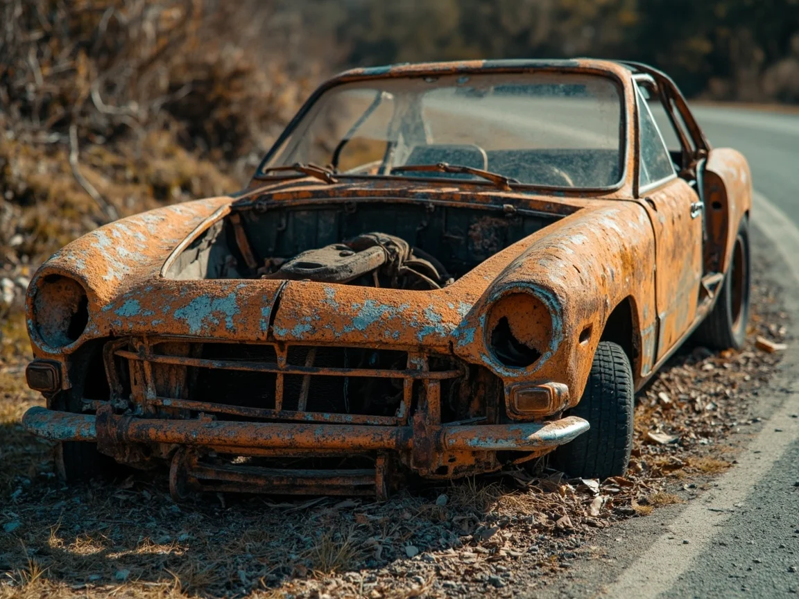 Epave voiture &middot; image &agrave; la une