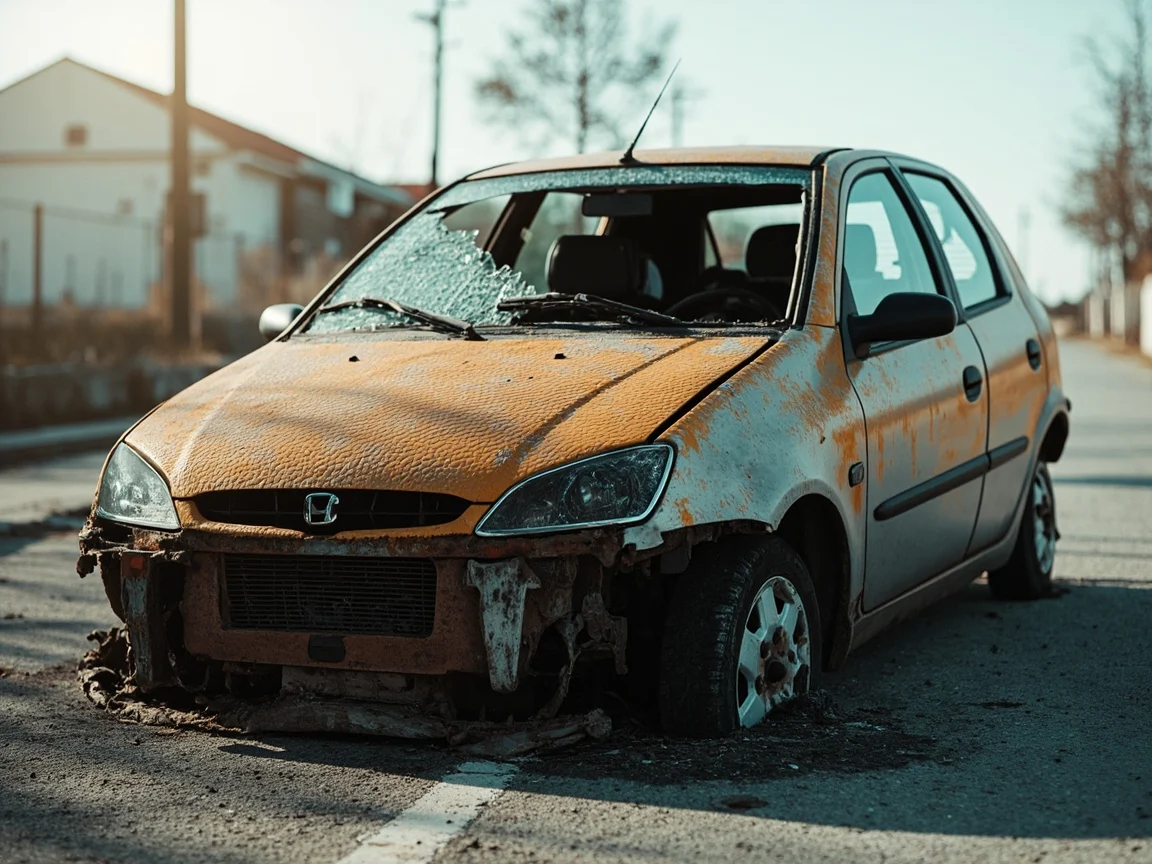 Epave voiture &middot; image &agrave; la une