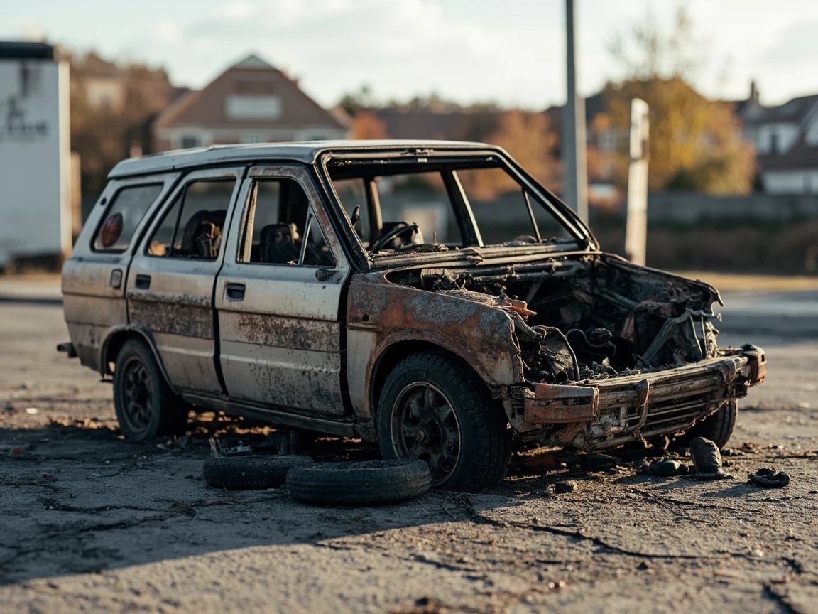 Epave voiture &middot; image &agrave; la une