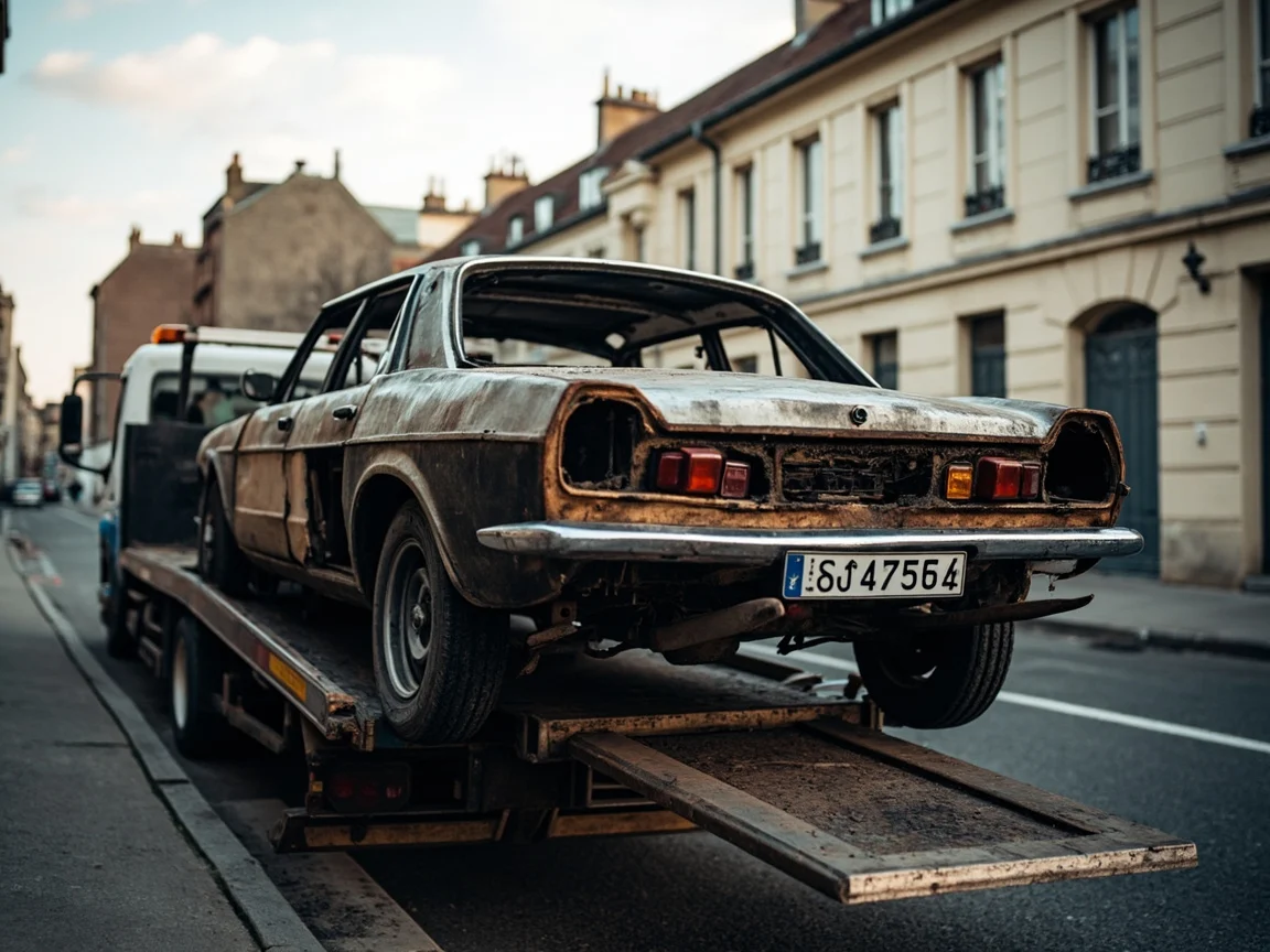 Epave voiture &middot; image &agrave; la une