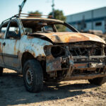 , , , ,  - Destruction voiture - Donnemarie-Dontilly - 77