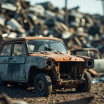 , , , ,  - Destruction voiture - 91640 - Vaugrigneuse - Essonne