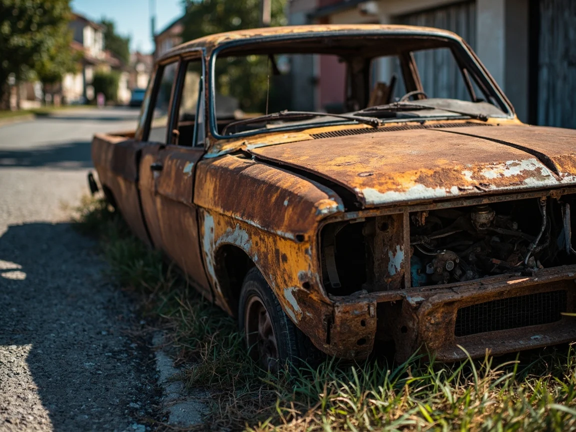 Epave voiture &middot; image &agrave; la une