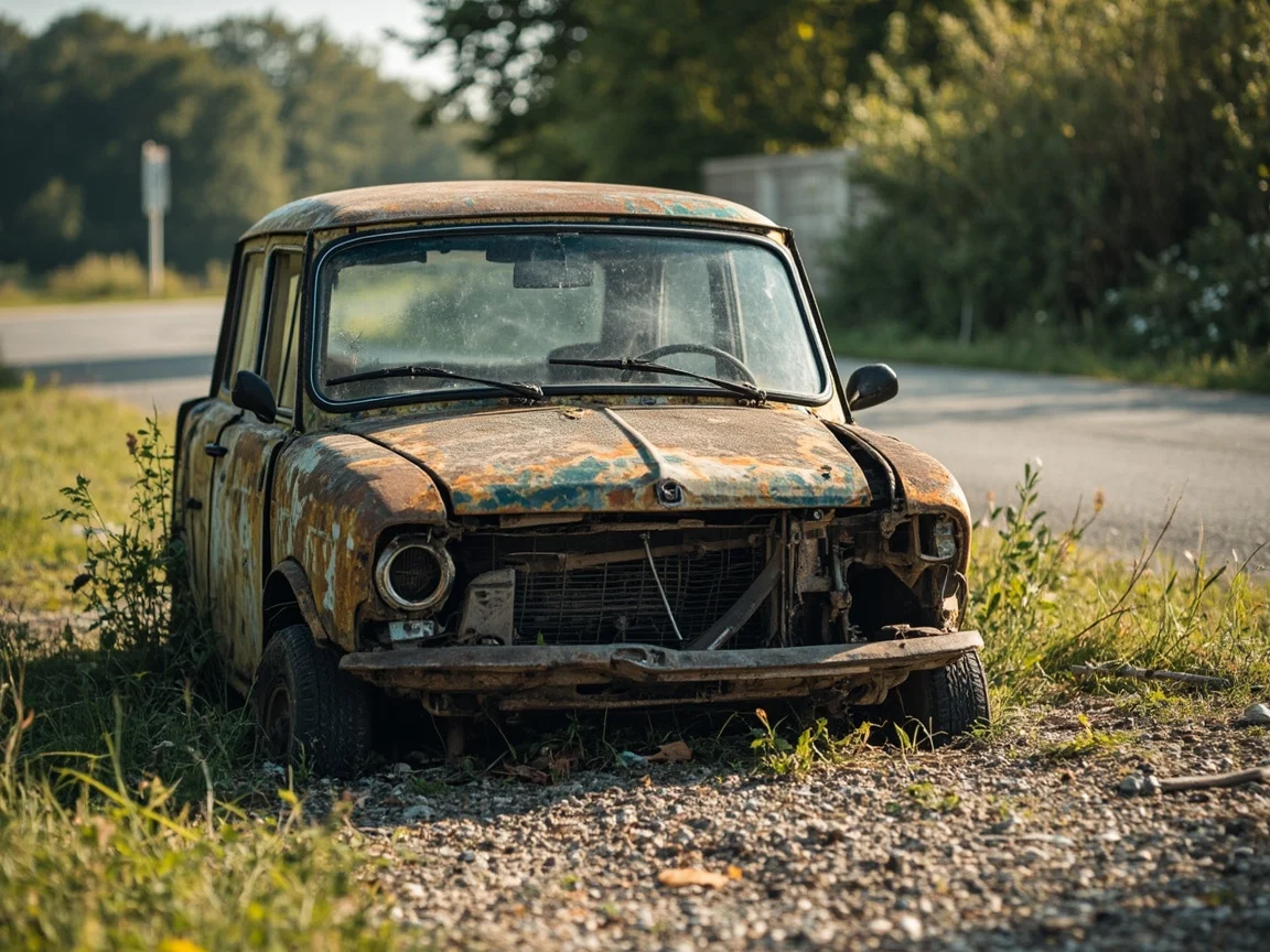 Epave voiture &middot; image &agrave; la une