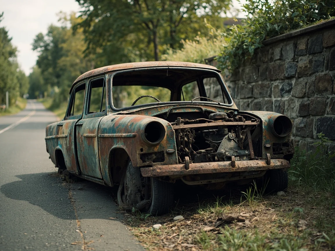 Epave voiture &middot; image &agrave; la une