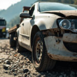 , , , ,  - Destruction voiture - Montfort-L'amaury - 78490 - Yvelines (78)