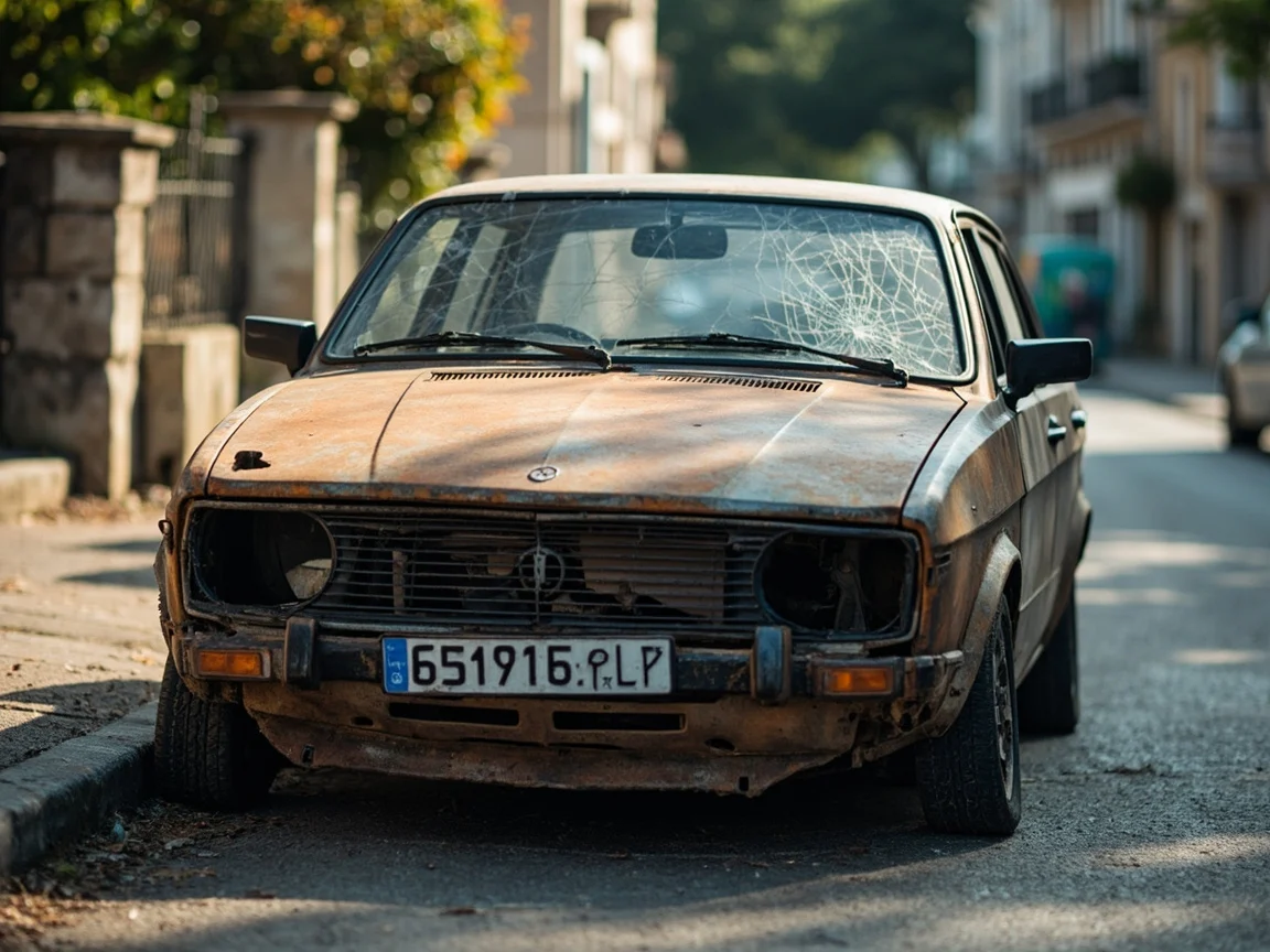 Epave voiture &middot; image &agrave; la une