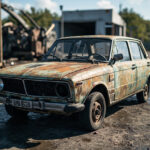 , , , ,  - Destruction voiture Moussy-Le-Vieux - 77230 - 77