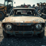 , , , ,  - Destruction voiture Bernes-Sur-Oise (95340) - Val-d'Oise (95)