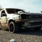 Epave voiture &mdash; Epave voiture - Br&eacute;tigny-Sur-Orge / 91 &middot; image &agrave; la une
