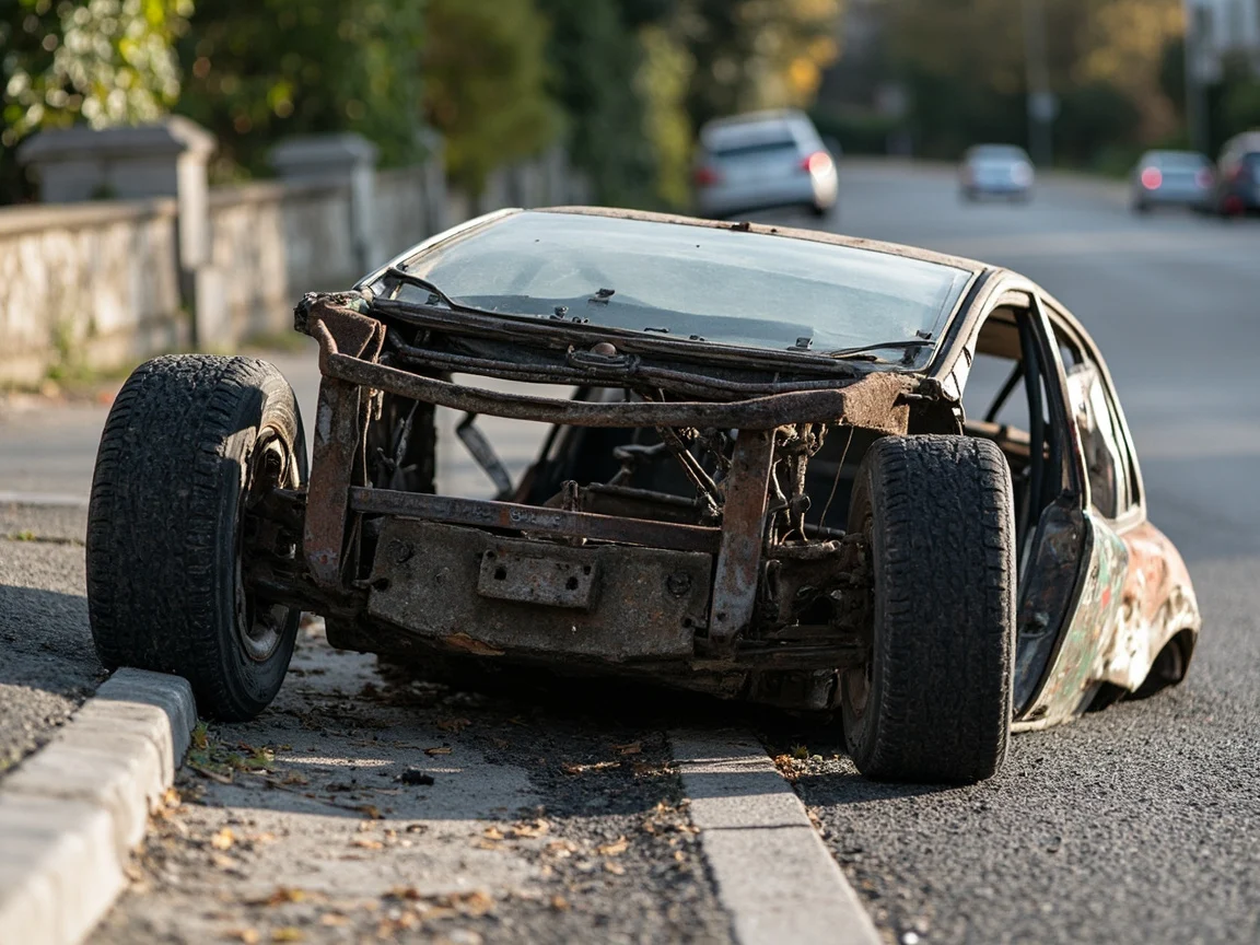 Epave voiture &middot; image &agrave; la une