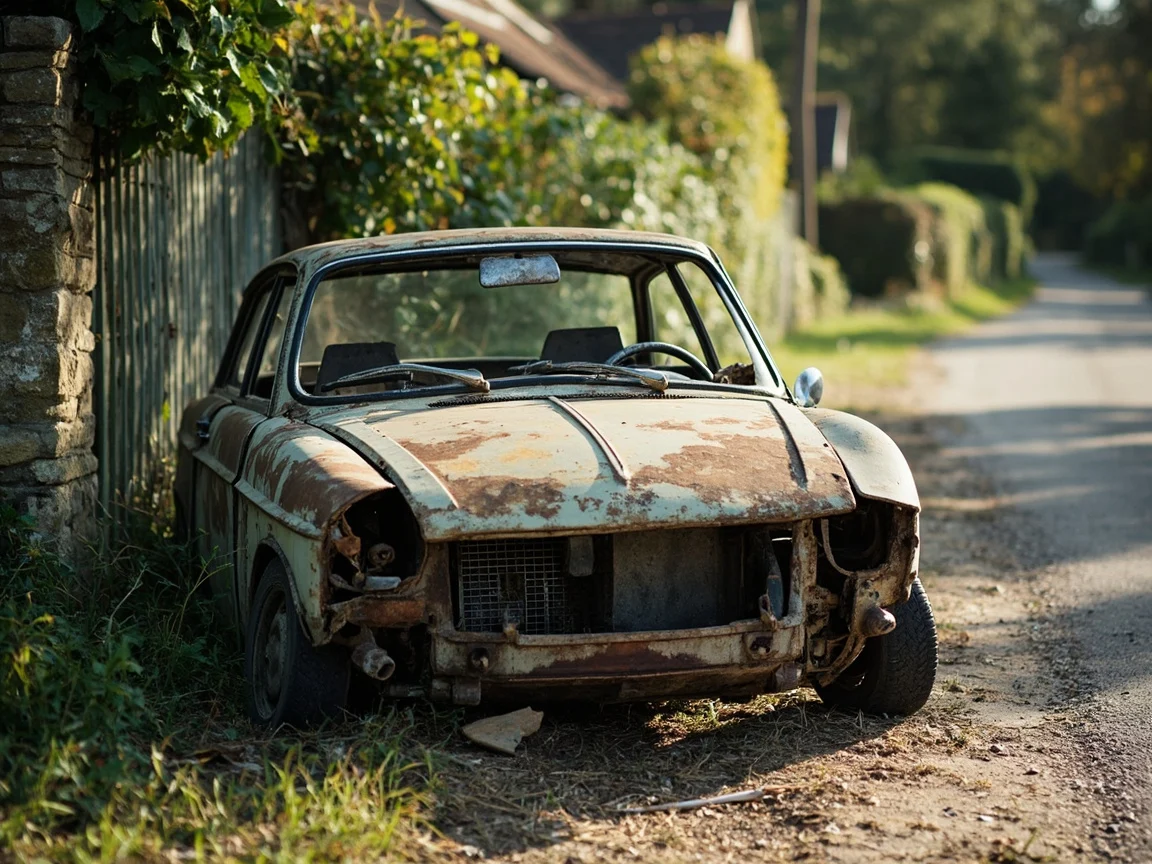 Epave voiture &middot; image &agrave; la une