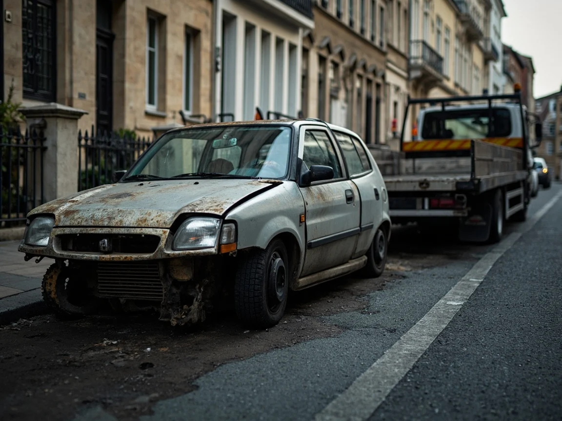 Epave voiture &middot; image &agrave; la une
