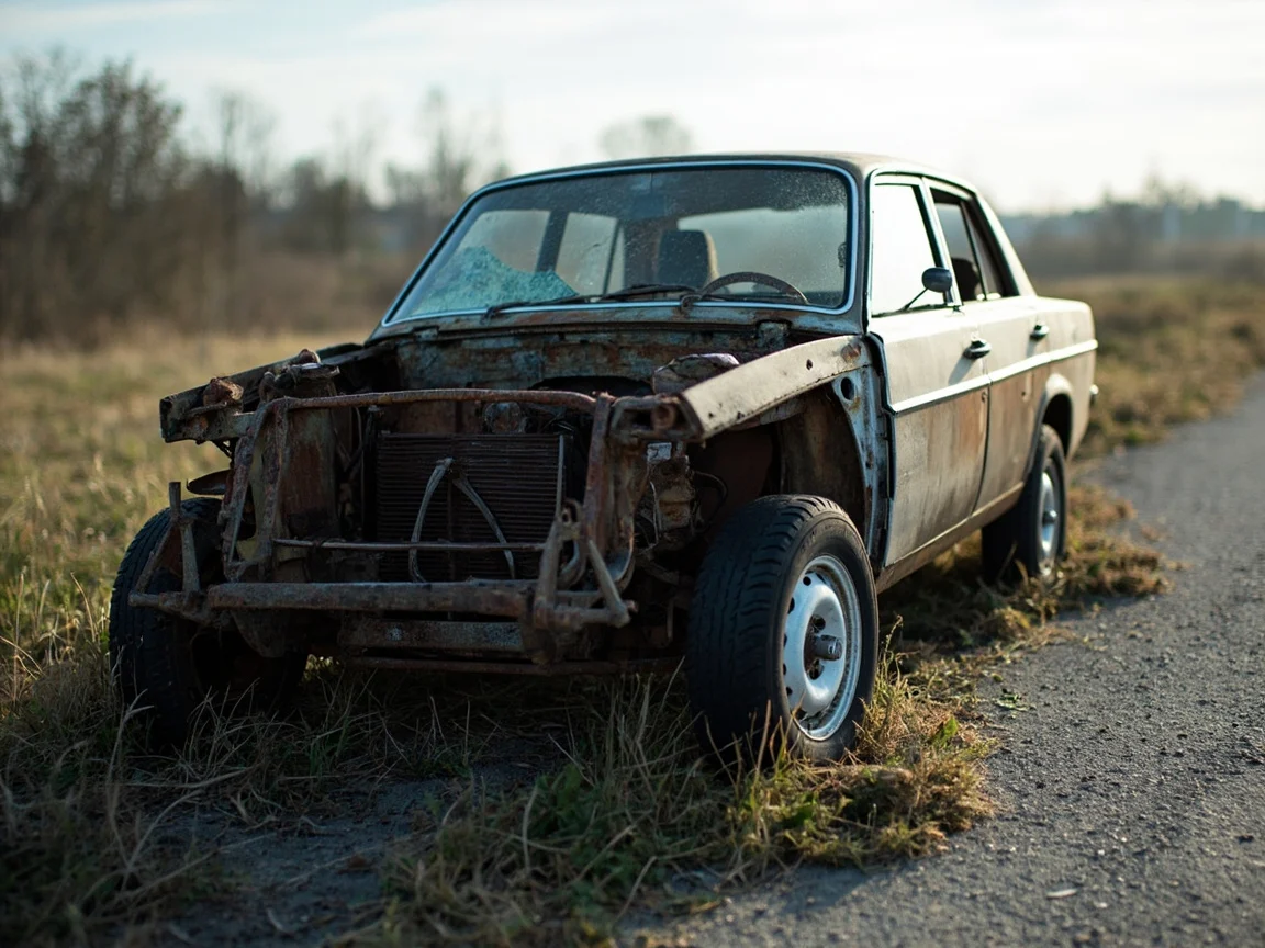 Epave voiture &middot; image &agrave; la une