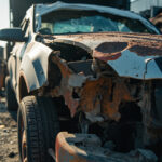, , , ,  - Destruction voiture - 92500 - Rueil-Malmaison - Hauts-de-Seine