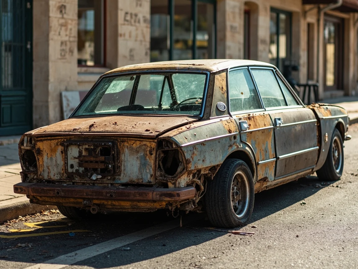 Epave voiture &middot; image &agrave; la une
