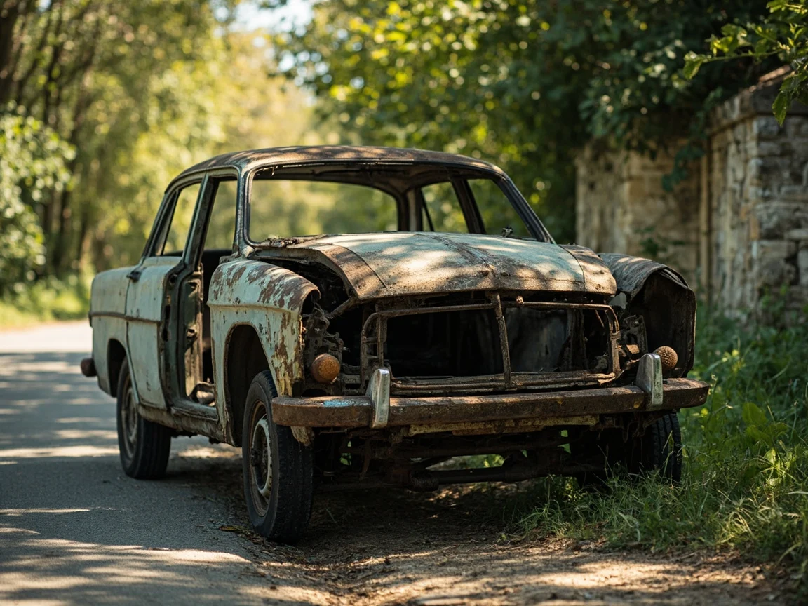 Epave voiture &middot; image &agrave; la une
