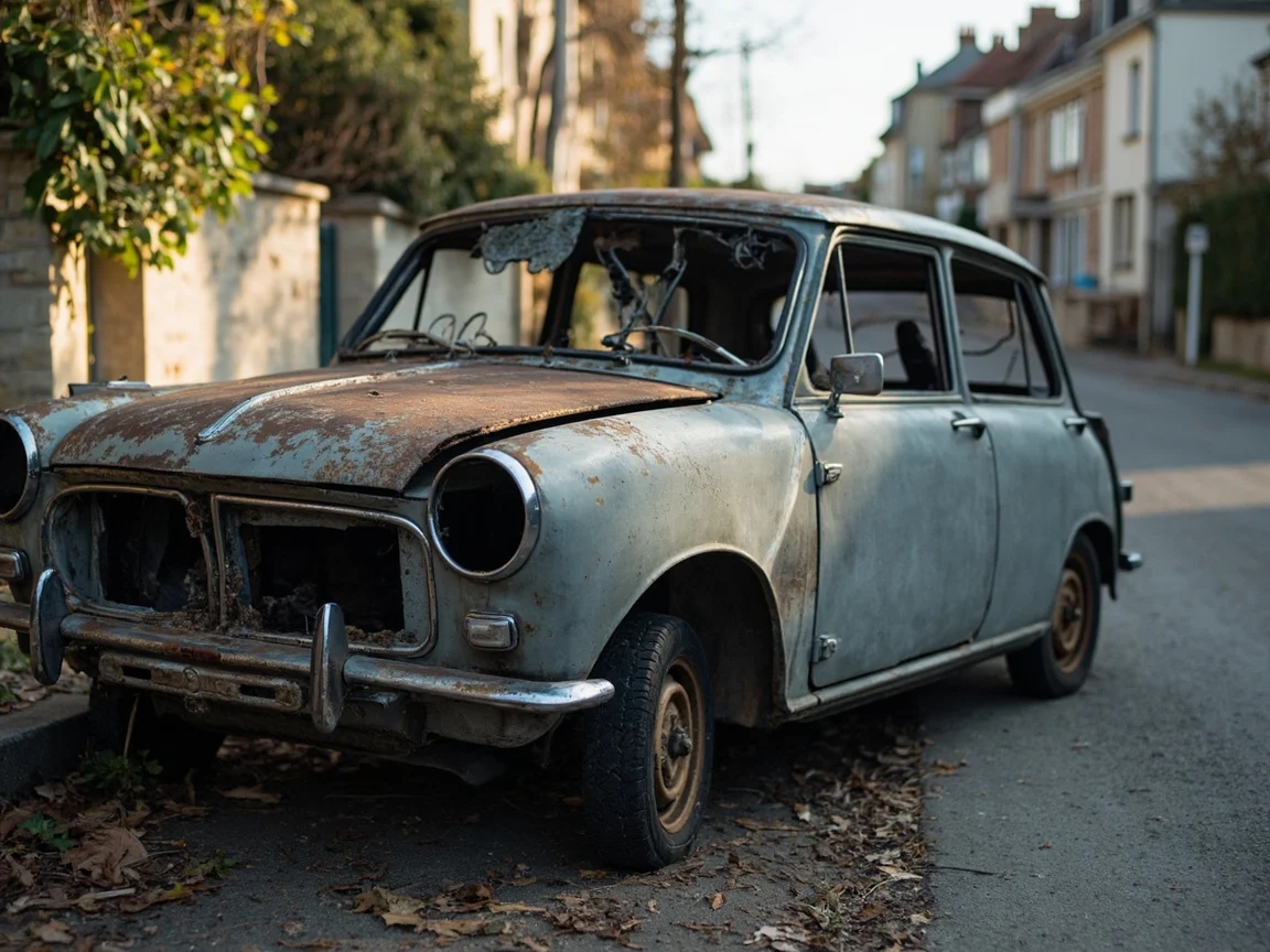 Epave voiture &middot; image &agrave; la une