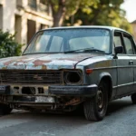 Epave voiture &mdash; Epave voiture - Bry-Sur-Marne (Val-de-Marne, 94360) &middot; image &agrave; la une