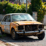 , , , ,  - Epave voiture - Saint-Maur-Des-Foss&eacute;s (94107, 94)