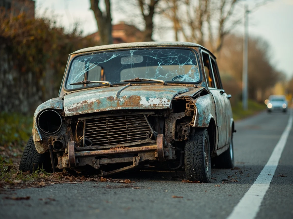 Epave voiture &middot; image &agrave; la une