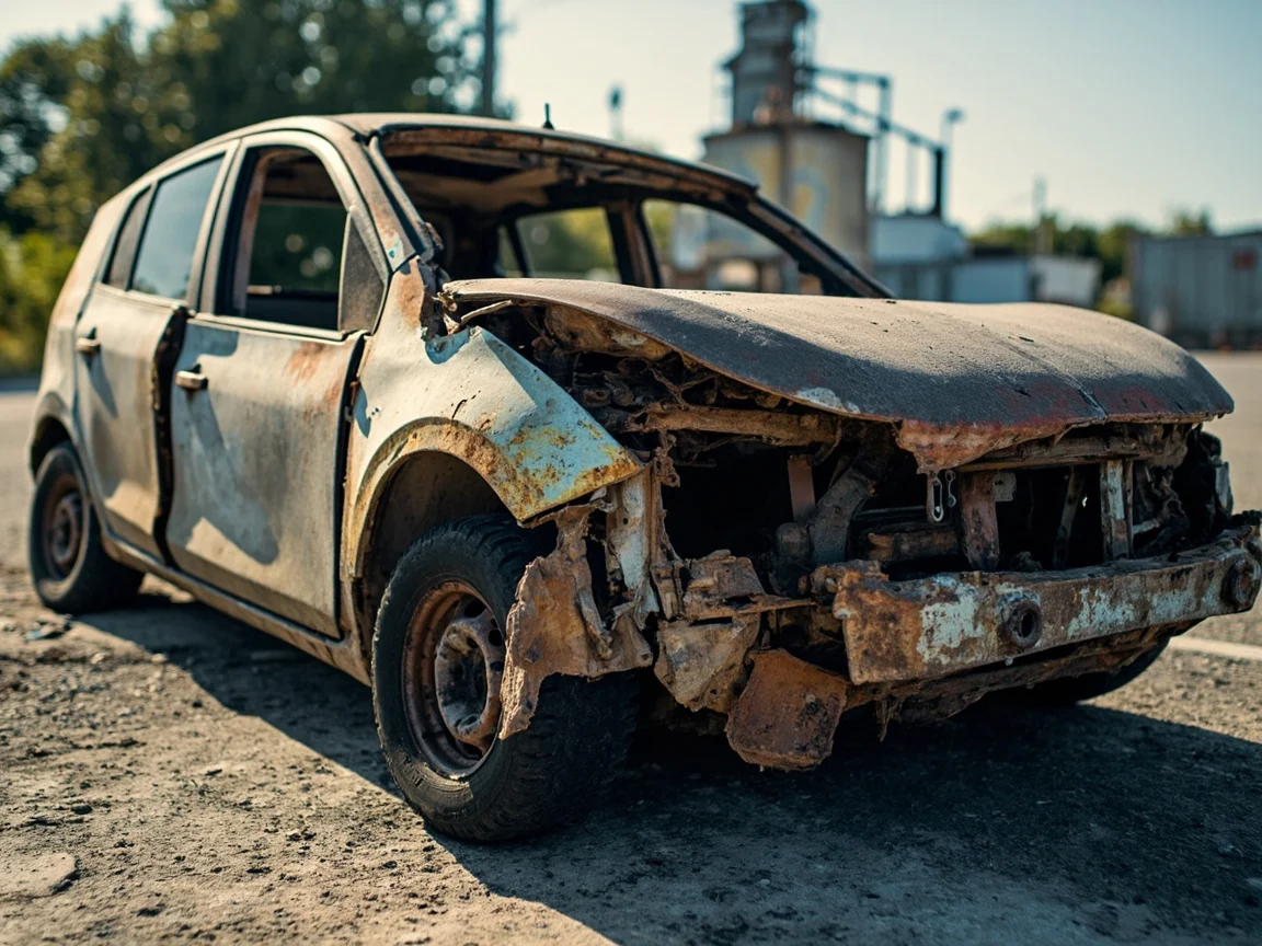 Epave voiture &middot; image &agrave; la une