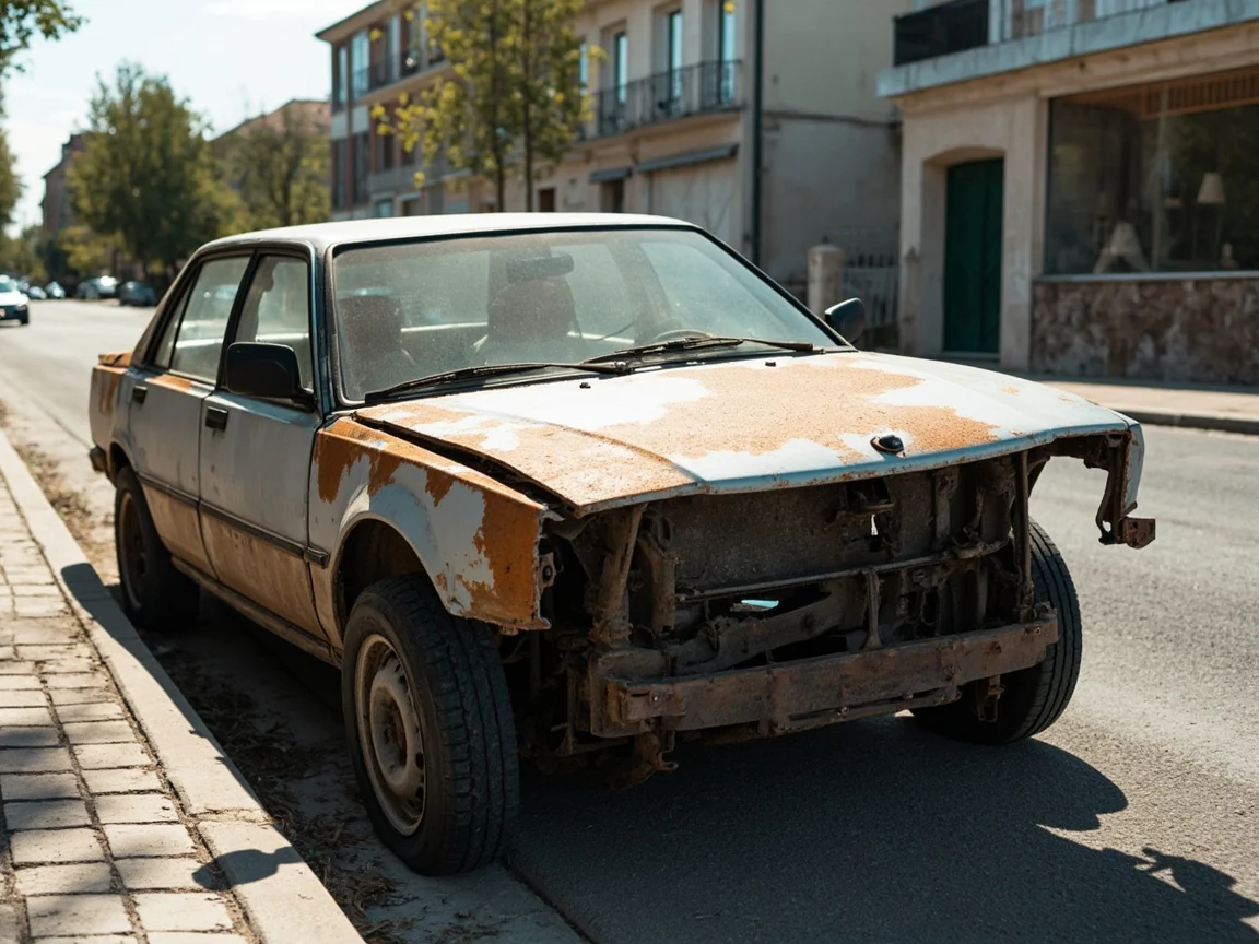 Epave voiture &middot; image &agrave; la une