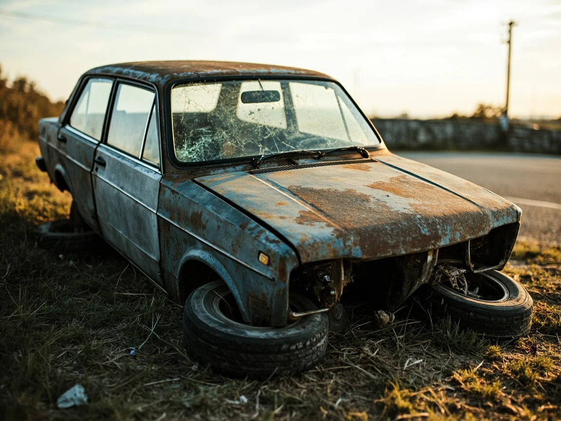 Epave voiture &middot; image &agrave; la une