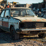 , , , ,  - Destruction voiture - Fontenay-En-Parisis - 95190 - Val-d'Oise