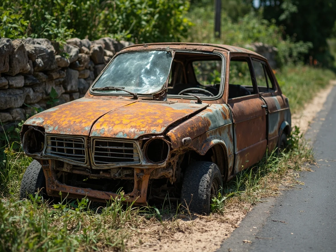 Epave voiture &middot; image &agrave; la une