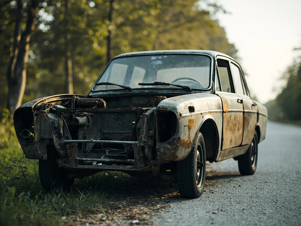 Epave voiture &middot; image &agrave; la une