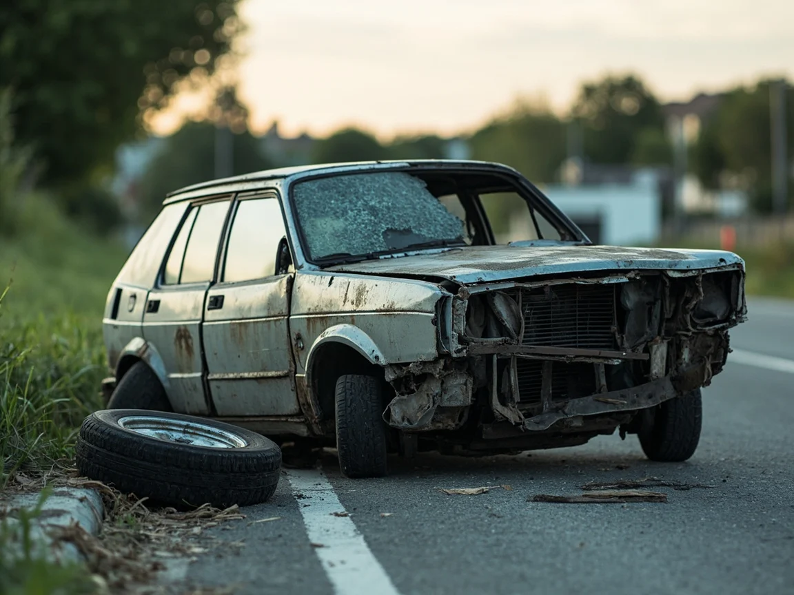 Epave voiture &middot; image &agrave; la une