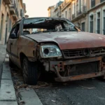 Epave voiture &mdash; Epave voiture : Ch&acirc;tillon, 92320, Hauts-de-Seine &middot; image &agrave; la une