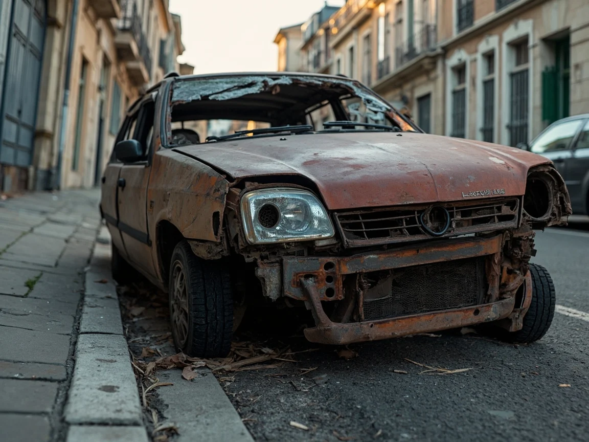 Epave voiture &middot; image &agrave; la une