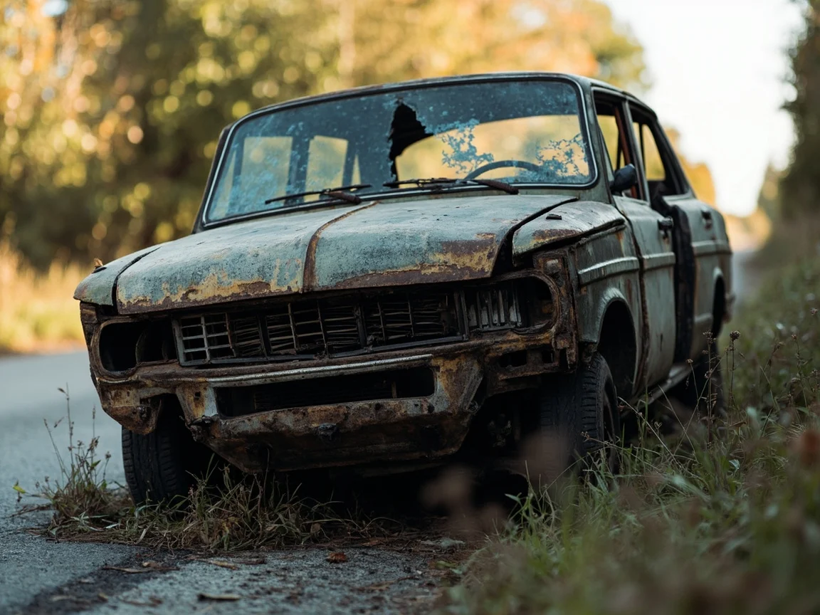 Epave voiture &middot; image &agrave; la une