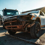 , , , ,  - Destruction voiture - 77660 - Changis-Sur-Marne - Seine-et-Marne