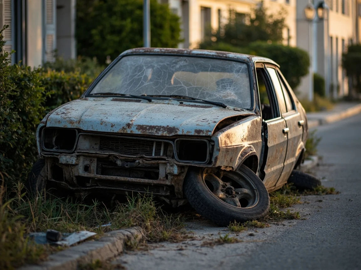 Epave voiture &middot; image &agrave; la une