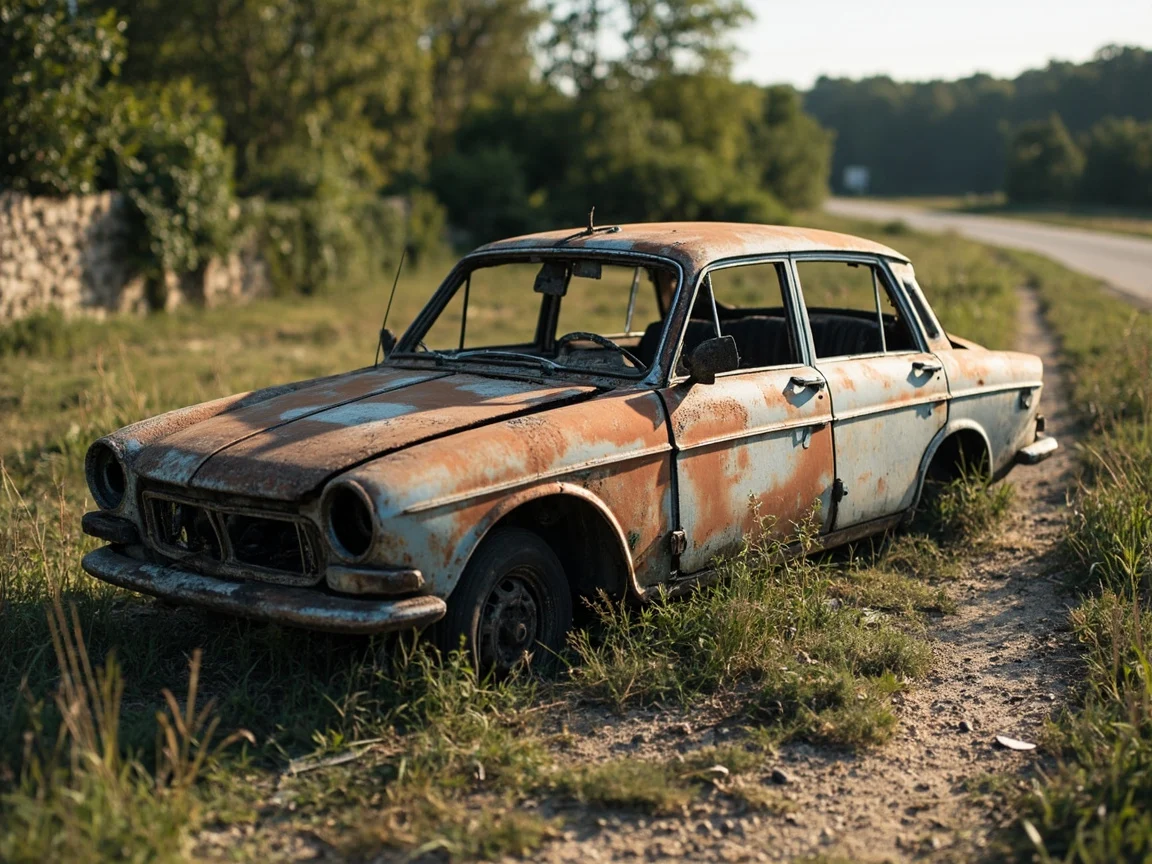 Epave voiture &middot; image &agrave; la une