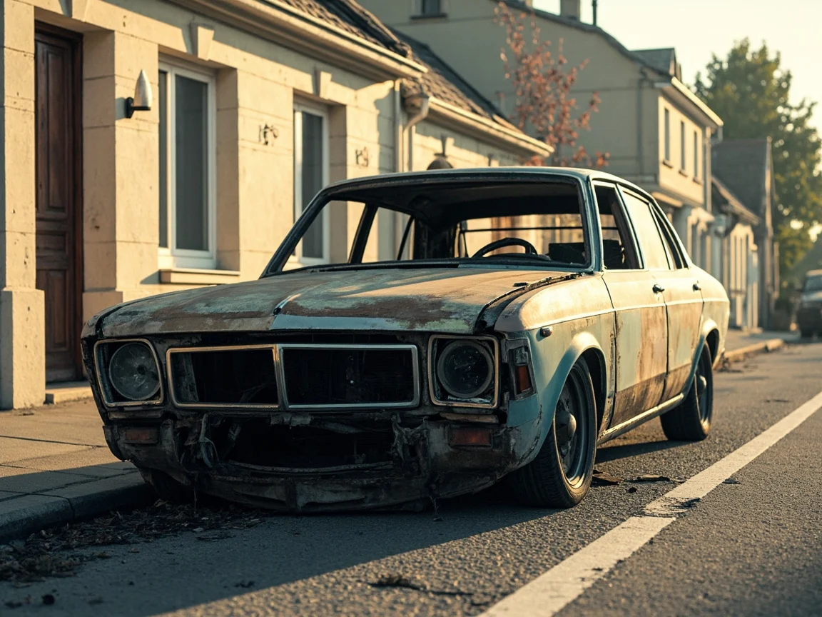 Epave voiture &middot; image &agrave; la une