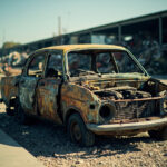 , , , ,  - Destruction voiture - 77260 Ussy-Sur-Marne