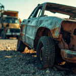 , , , ,  - Destruction voiture Bouray-Sur-Juine (91850), Essonne